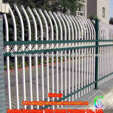 Zinc steel fence curved type wrought iron fence